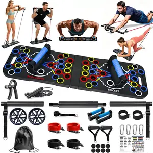 Push Up Board Complete Upper Body Training Set, Detachable Pull Bar Included, Portable Ab & Chest Workout Machine for All Fitness Levels