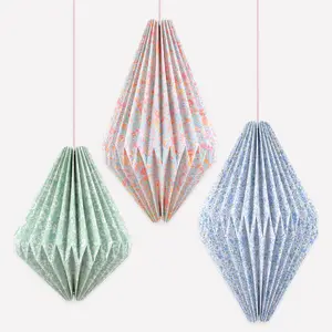 Meri Meri x Liberty Origami Lantern Decorations (x 3)