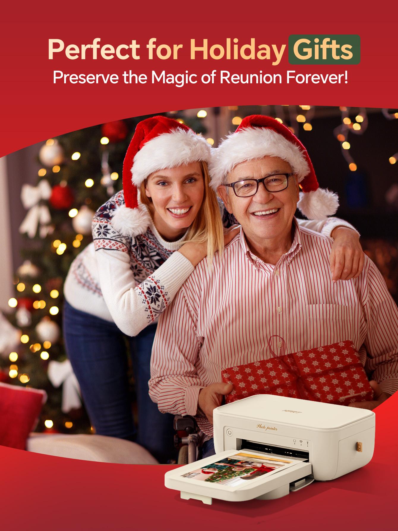 4x6 Wireless Photo Printer for Kids - Instant Prints with 4PASS Technology & AR Video Feature, Portable & Compact, Perfect for Scrapbooking, Baby Shower Gifts, Parties, and Journals