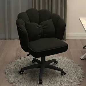 Office Chair Cute Petal Desk Chair, Modern Fabric Home Butterfly Chairs Height Adjustable Chair Makeup Chairs Computer Chairs