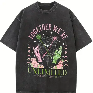 Wicked Together We’re Unlimited Shirt, Defy Gravity Broomstick Magic Wand Tee, Wicked The Musical, Wizard Movie Fan Tee
