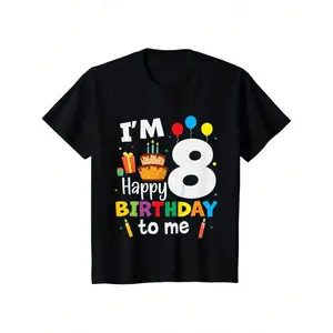 Boy's 8th Birthday 8-year-old 8-year-old happy birthday present Boy's 8-year-old shirt