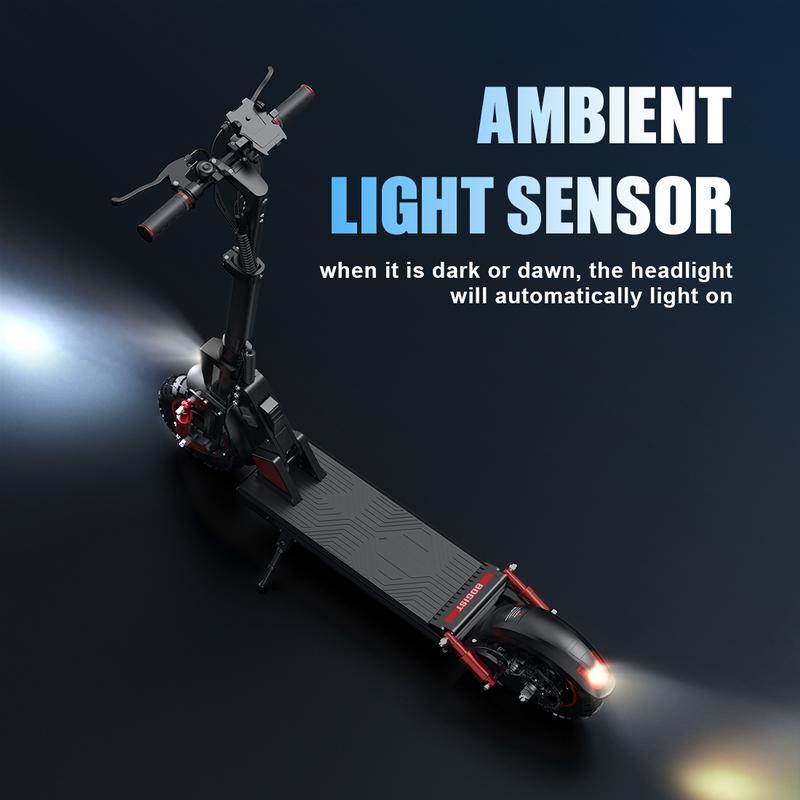 Longsail Electric Scooter Adult 8.5/12-inch Tires 16/18MPH 250/500W Motor 22-29 Mile Range Foldable Dual Suspension Scooter C1/M1/M5