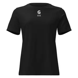 Centered Women's T-Shirt - Medium Length Fitted Short Sleeve Crew Neck Minimalist Summer Tee 100% Combed Ring-Spun Cotton Soft Comfortable