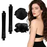 Complete Curly Kit for At-Home Heatless Hair Styling - 4-Piece Set with Satin Headbands, Satin Rollers, Soft Curlers, Curling Wrap for Dry, Color & Chemically Treated Natural Textured Curls (Comfortable, Damage-Free, Frizz-Free)