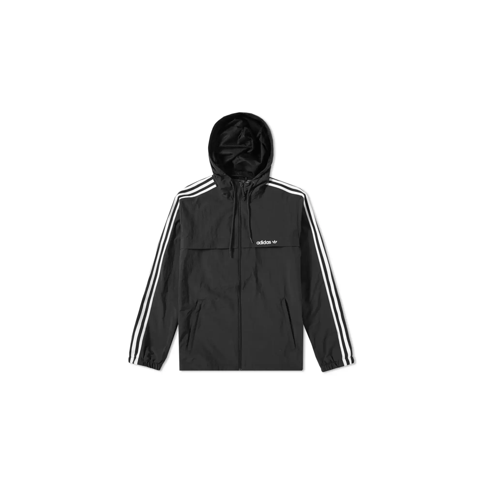 3-Stripes Windbreaker Track Top "Black / White" BR6984
