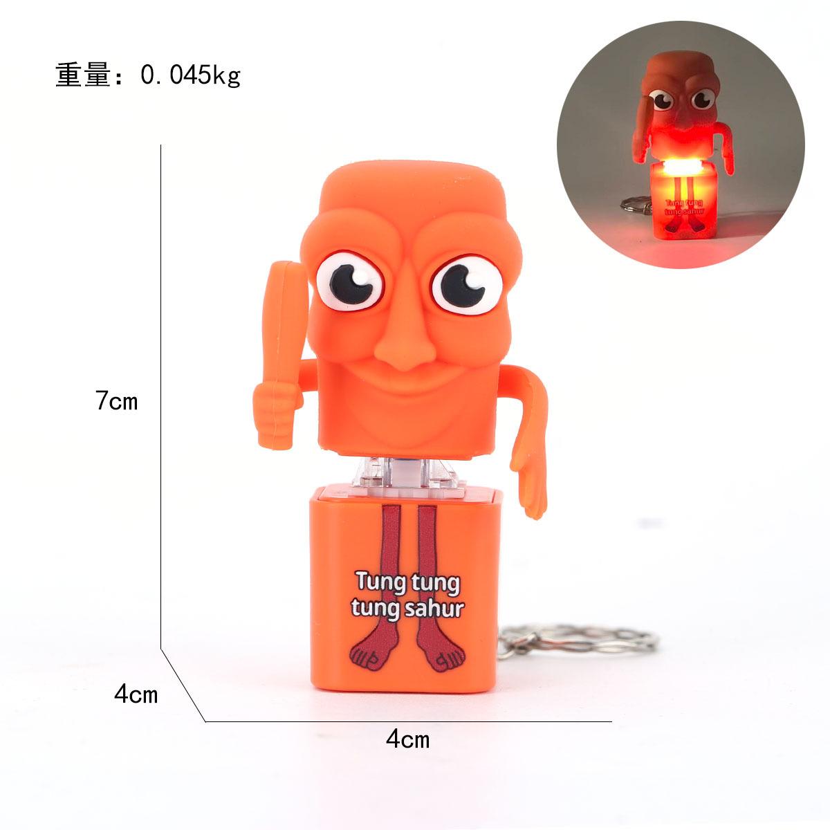 Stick man Tung tung tung Tungtungtung Anime Wooden Keychain Stick Man Figure with Luminous Pendant Collectible Decorative Gift Stick man Tung tung tung Tungtungtung Anime Wooden Keychain Stick Man Figure with Luminous Pendant Collectible Decorative Gift