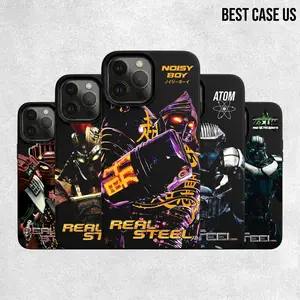 Real Steel Robot Phone Case for iPhone 17 16 15 14 13 12 11 Pro Max | Atom Noisy Boy Zeus MMA Boxing Fans Gift Cover