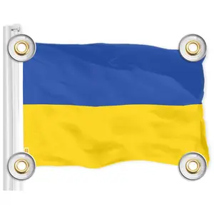 G128 Ukraine Ukrainian Flag | 3x5Ft | LiteWeave Pro Series Printed 150D Polyester, 4 Corner Brass Grommets | Country Flag, Vibrant Colors, Perfect For Balcony, More Durable Than 100D 75D Polyester