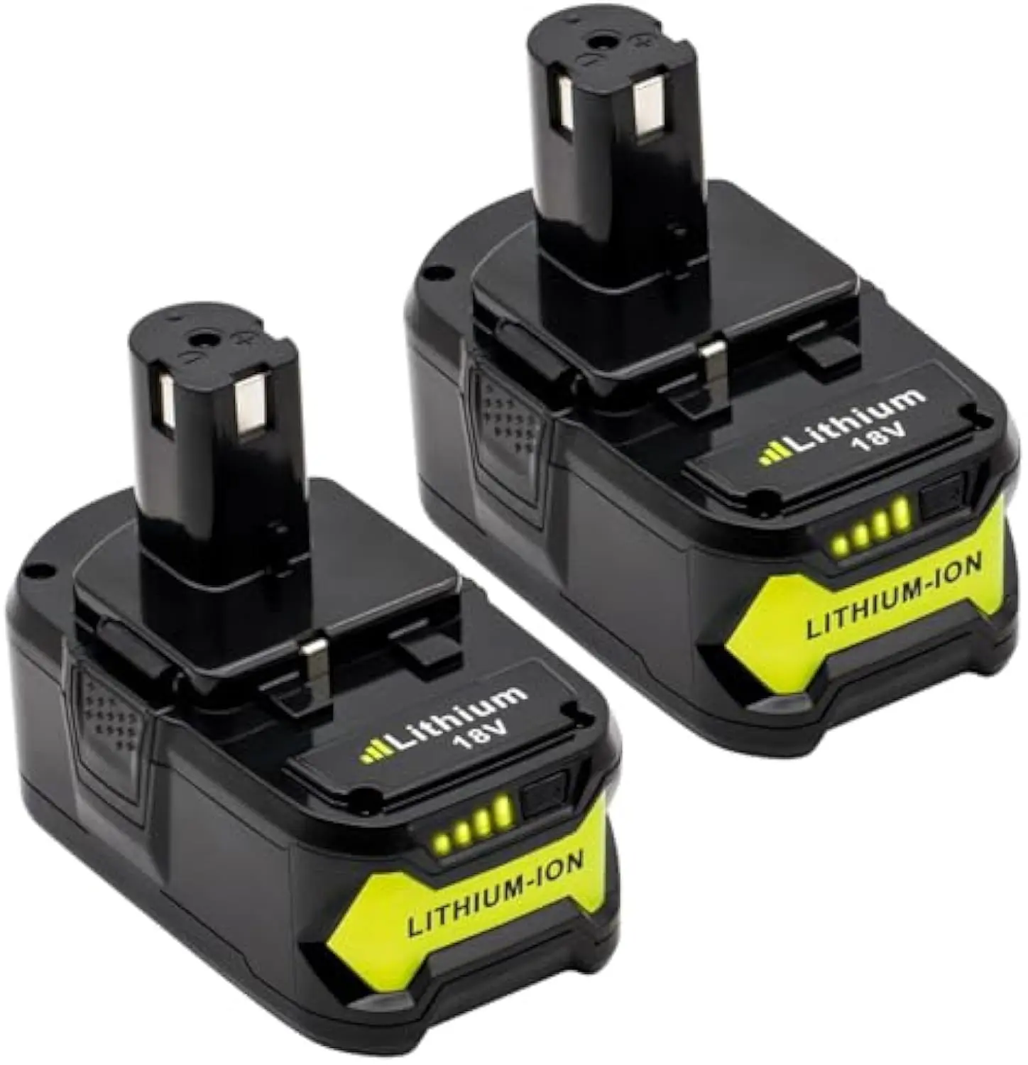 2-Pack 6.0Ah 18V P108 Battery Replacement for Lithium Ion Battery P102 P103 P104 P105 P107 P108 for 18-Volt ONE+ Plus Cordless Power Tool  Compatible Safety, Two Batteries
