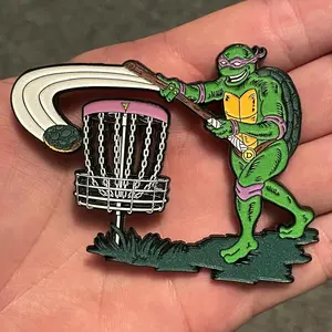 Donatello Disc Golf Pin - Enamel - TMNT - Teenage Mutant Ninja Turtles