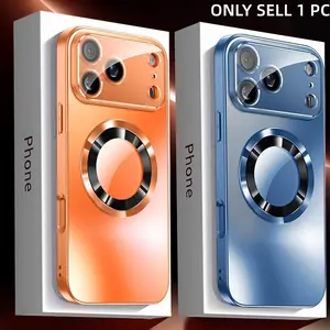 Phone Case Protector - Introducing a Premium Matte Finish Case for iPhone 17, 17 Air, 16, 15, 14, 13, 12, And 11 Pro Max. This Shockproof Case Features Magnetic Wireless Charging And a Protective Cover for The Glass Lens. Accessories Smartphone