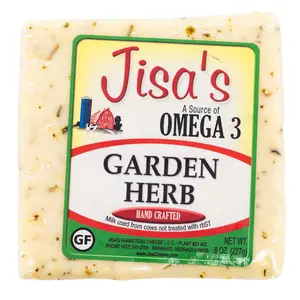 Garden Herb Cheese Block | 8 oz | Jisa's Farmstead Cheese