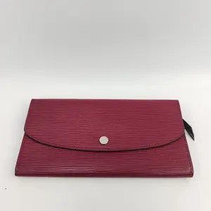Pre-owned Louis Vuitton LEATHER Small Leather Goods Portefeuille Sarah Wallet in Fuchsia Epi [BF 12Z] YS0499