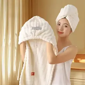 Large Wide-Brimmed Quick-Dry Hair Drying Cap for Women, Super Absorbent Properties, Ideal for Fast and Efficient Hair Drying