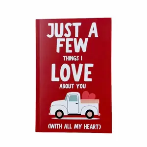 Just A Few Things l Love About You (With AllMy Heart) Fill In The Blank Thoughtful Gift Book Notebook for KidsBest Friends, Family by LARKINROAD -Perfectfor Valentine's Day, Galentine's Day, Birthdays,Mother's Day