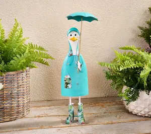 25" Indoor/Outdoor Metal Duck in Rain Gear by Valerie 25" Indoor/Outdoor Metal Duck in Rain Gear by Valerie