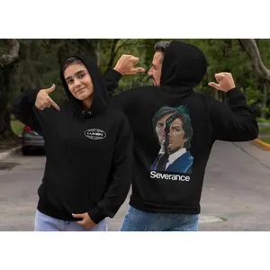 Severance Hoodie With Lumon Logo Design Black Sizes S-4XL Graphic Print