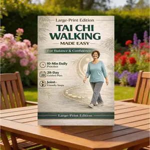 Simple Tai Chi Walking Routine, Enhance Balance and Confidence, Three-Step Gentle Walk System, Build Strength, Maintain Healthy Weight