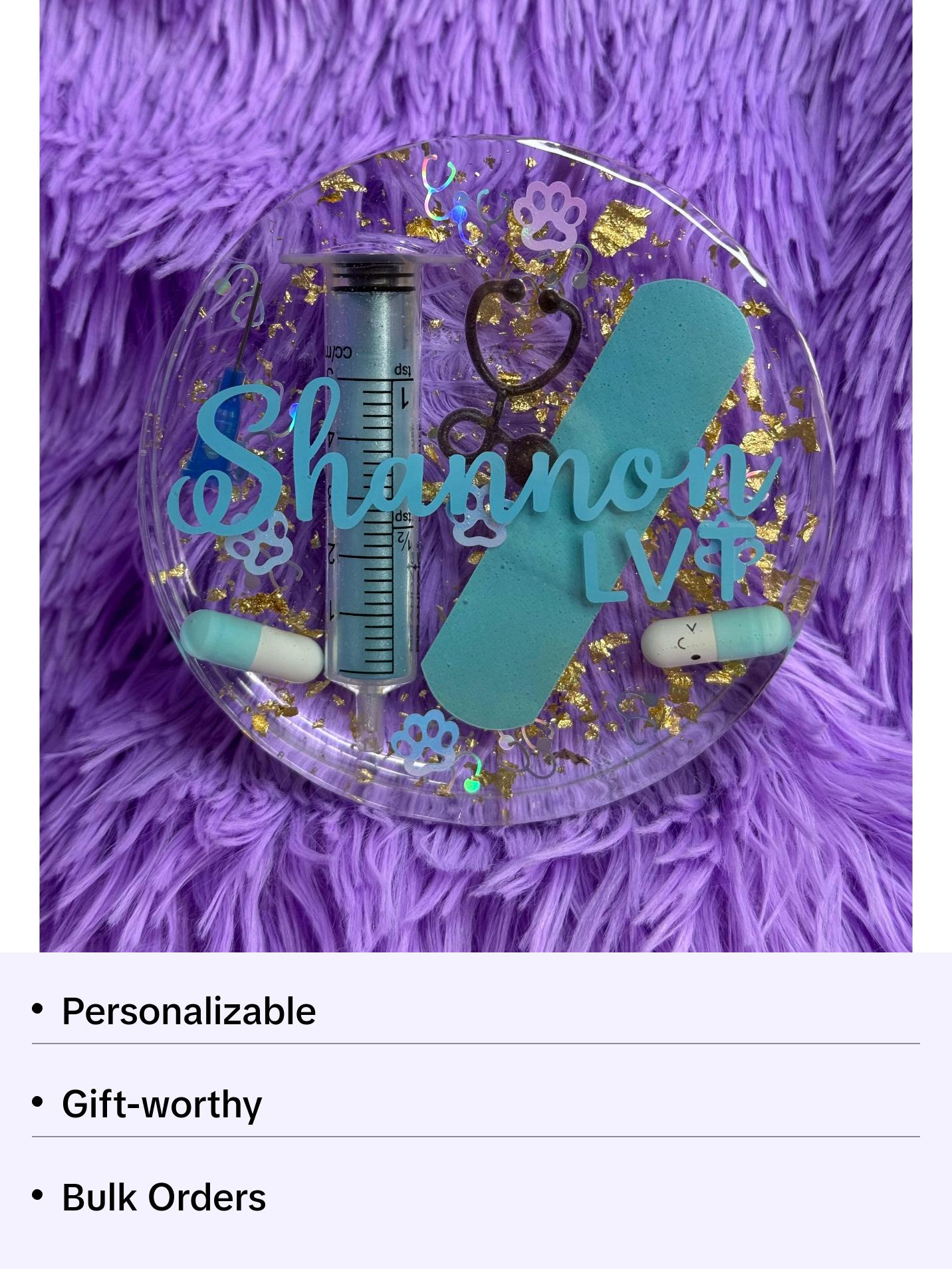 Personalized Vet tech/Veterinary Medicine-Coaster/Paper Weight