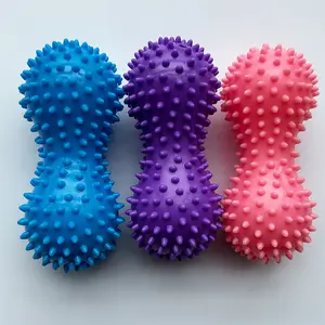 Spiky Peanut Massage Ball | Trigger Point Roller for Muscle Relief, Yoga & Physical Therapy – Non-Slip Textured Fitness Massage Ball for Back, Neck, Foot & Full Body