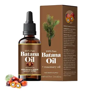 (2pcs)Batana Oil for Hair Growth, 100% Organic Batana Oil from Honduras with Rosemary, Enhances Hair & Skin Radiance Nourishment, Reduce Hair Loss, Batana Hair Oil for Women and Ma, 30ml / 1 Fl Oz  with Rosemary for Hair Growth - 100%