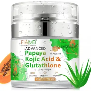 Papaya Kojic Acid pads & Glutathione day and night facial moisturizer soothes and hydrates skin daily skincare