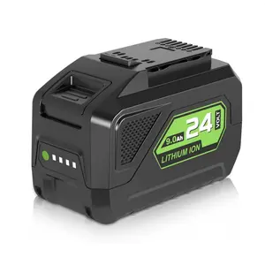 24V 9.0Ah High-Capacity Battery for Greenworks – Exact Fit for Models 29842 & 29852, Extended Mowing Runtime