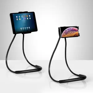 Cell Phone Neck Holder, Flexible Tablet Holder Stand Universal Phone Stand, Hanging Mobile Phone Stand Lazy Bracket, DIY Free Rotating Gooseneck Mounts