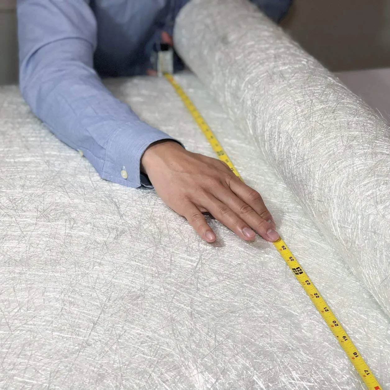 Fiberglass Chopped Strand Mat Cloth 50" x 360" | 50 Inch Wide 10 Yard Long | 1 oz | CSM GRP | Molding Roofing Boat Marine Repair with E-Glass Fiber Roll |  Compatible | Rolled Package