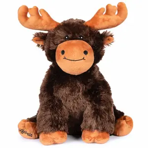 Mini Moose SnugglePal | 2.5lbs, 12" | Heatable & Coolable | Mini Moose Weighted Stuffed Animal
