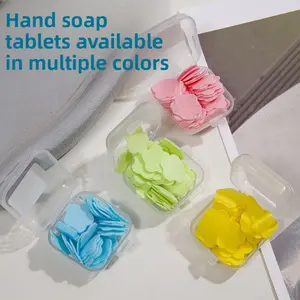 4pcs Antibacterial Soap Petals | Scented Portable Hand Wash | Paper Soap for Travel & On-the-Go | Lightweight & Hygienic