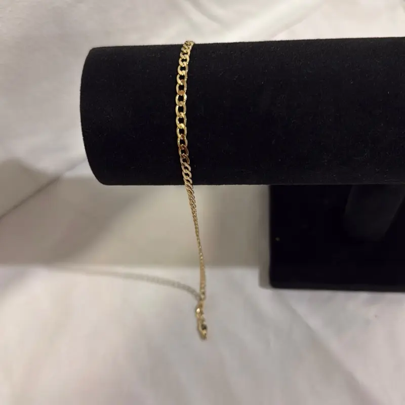 Tobilleras de oro laminado chapado en 14 k