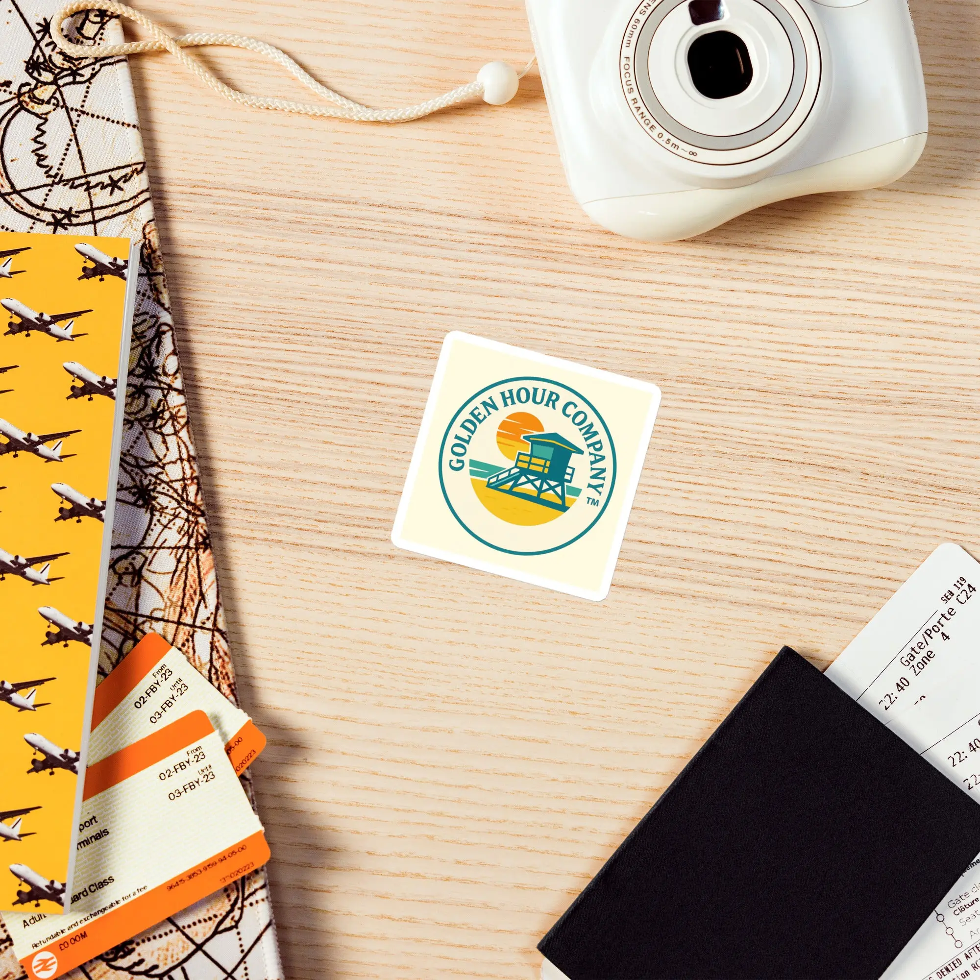 Golden hour logo- Magnet