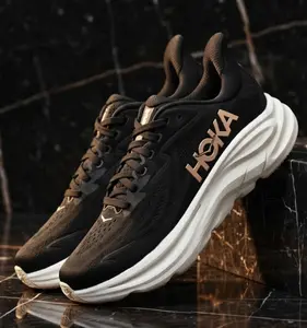 Hoka One One Clifton 10 Black Rose Gold 1162031-BRGL Womens Fashion Sneakers New