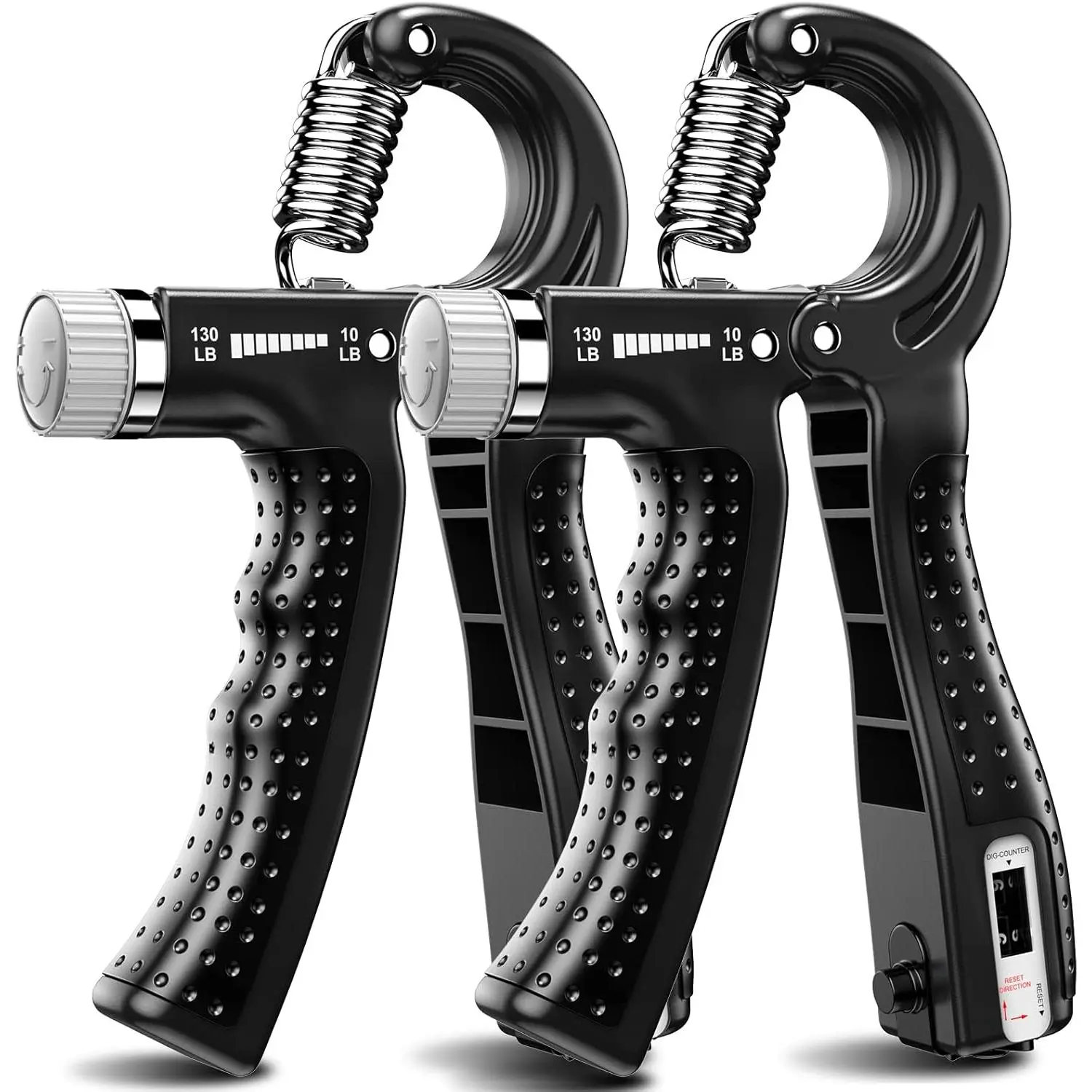 [Dealsforyoudays] Hand Grip Strengthener 2 Pack Adjustable Resistance 10-130 lbs Forearm Exerciser,Grip Strength Trainer for Muscle Building and Injury Recovery for Athletes exercise