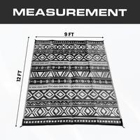 Black & White 9 x 12 feet