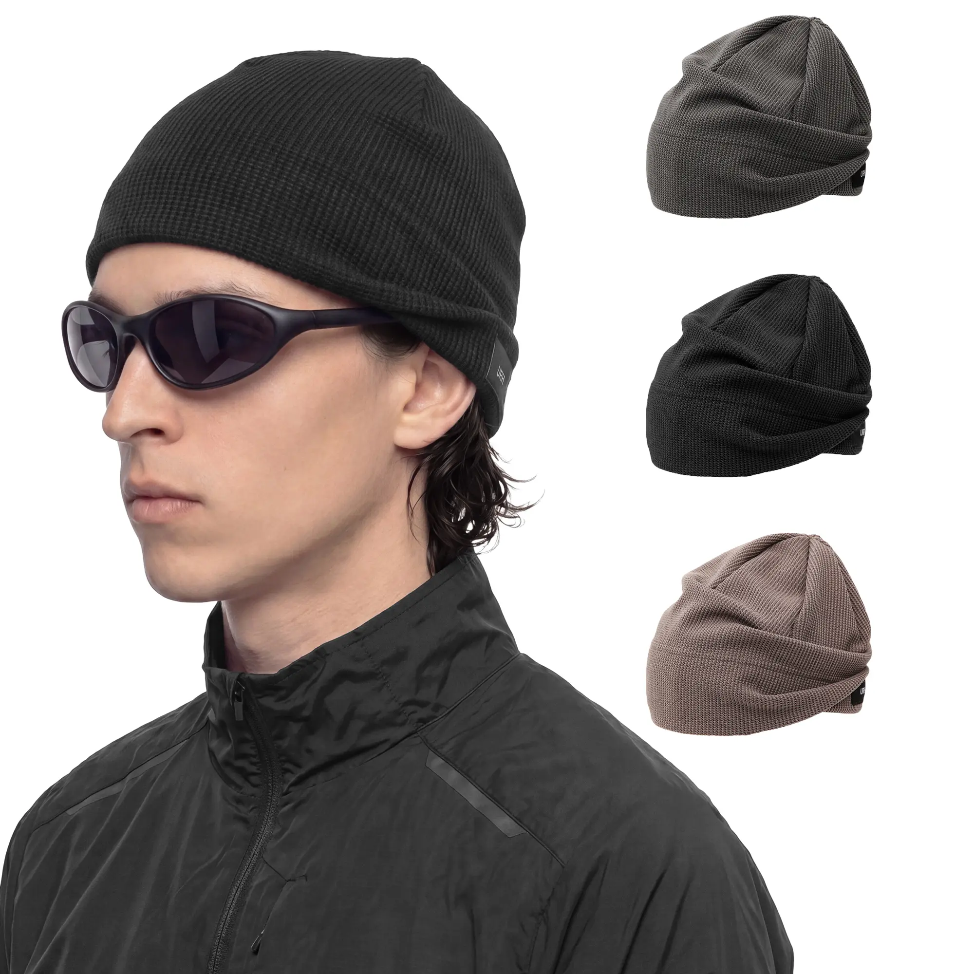 UNDERCONTROL Summer Waffle Beanie - Lightweight Cotton Skull Cap for Running & Hiking Korea