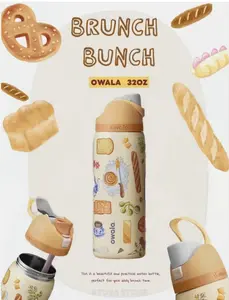 Owala Limited Edition Brunch Bunch FreeSip Water Bottle 24oz/32oz - Gifts for Women Girls Friends Teens Birthday Christmas