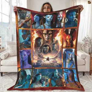 Personalized Avatar Fire And Ash Blanket, Fire And Ash Blanket, Jake Sully And Neytiri Blanket, Avatar Movie 3 Blanket, Disneyland Blanket