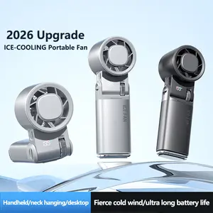 2026 New Turbo Cooling Fan, 6000mAh Battery, Up to 12 Working Hours, 199-Level Stepless Control & Digital Screen, 5-in-1 Multi-use Fan for Travel, Dorm, Office