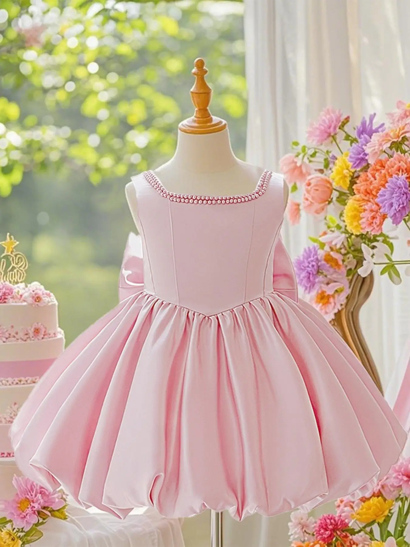 Girl's Sweet Dress, Elegant Beautiful Dress for Birthday Queue Party Piano Anniversary, Kids Clothes for Party, Princess Dress, Princess Quince Dresse