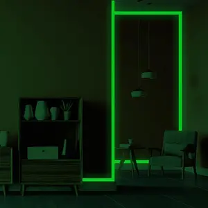 Glow in The Dark Skirting Line Wall Sticker, 1 Roll Removable Self Adhesive Wall Decal, Decorative Sticker for Home Living Room Bedroom