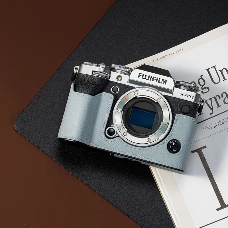 Camera leather case for Fujifilm XT5 XT30II XS20 XM5, handmade from Italian cowhide leather, vintage