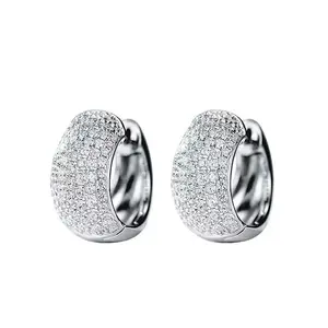 UURiel Earrings Cubic Zirconia Cartilage Mens Huggie Earrings  Same as Neymar's Hypoallergenic Trunky Hoop Earrings Men Ear Studs