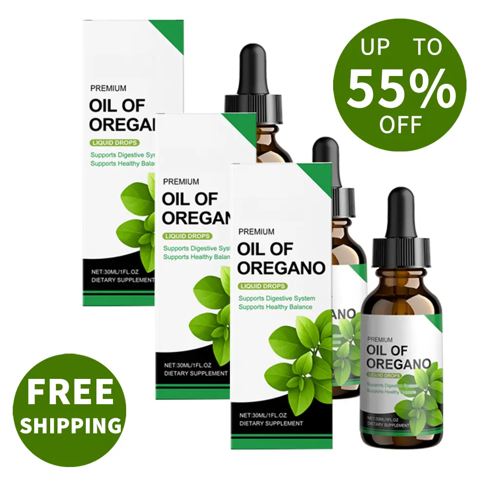 [GRAB 3 NOW] Edible Oil of Oregano Liquid Drops - 60ml Natural Healthcare Dietary Supplement, Herb Extracts, Antioxidant Support, Immunity Aid, Gentle Intestinal Discomfort Relief, Prop 65 Safe