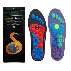 Shock Absorbing Insoles for All Day | 220+ lbs Plantar Fasciitis High Arch Support Insoles for Men Women, Work Boot Shoe Insoles, Absorb Shock with EveryStep Insoles, Customizable Magnetic Therapy Insoles