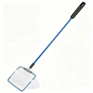 Aquarium Fish Net, Small Fish Tank Cleaning Net, Food Wastes Skimmer for Small Ponds and Pools
