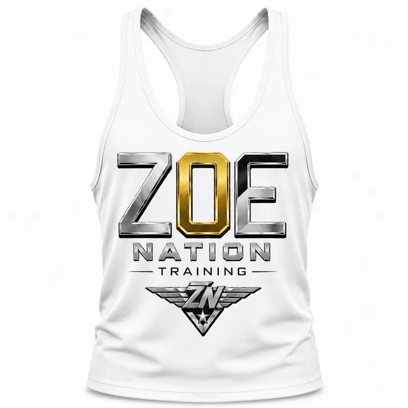 ZOE NATION Training Men’s Gym Stringer Tank Top – Athletic Workout Bodybuilding Vest