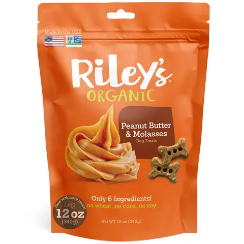 Riley's Organic Small Bone Dog Biscuits - Perfect for Training - 12oz